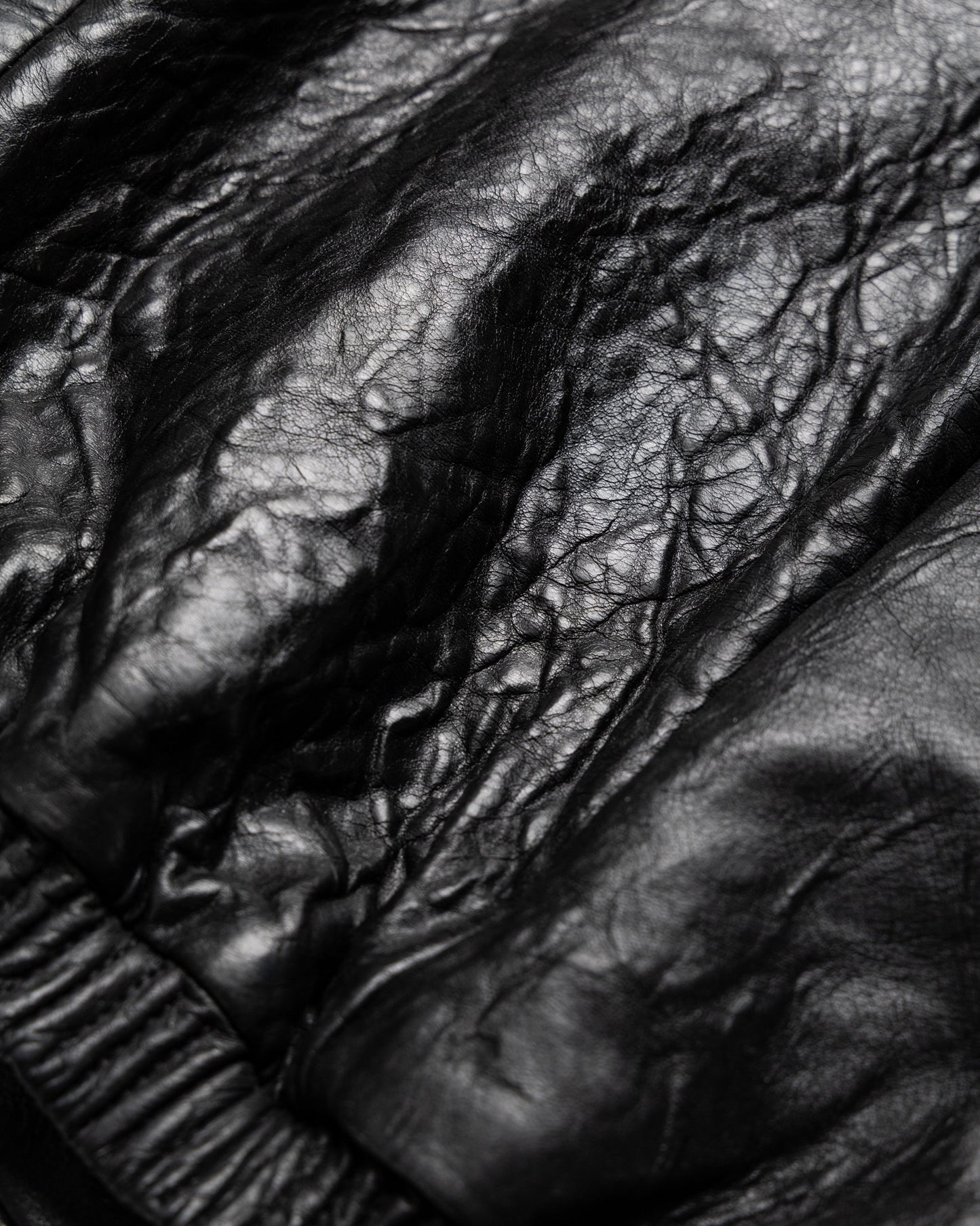 Distressed lambskin moto jacket